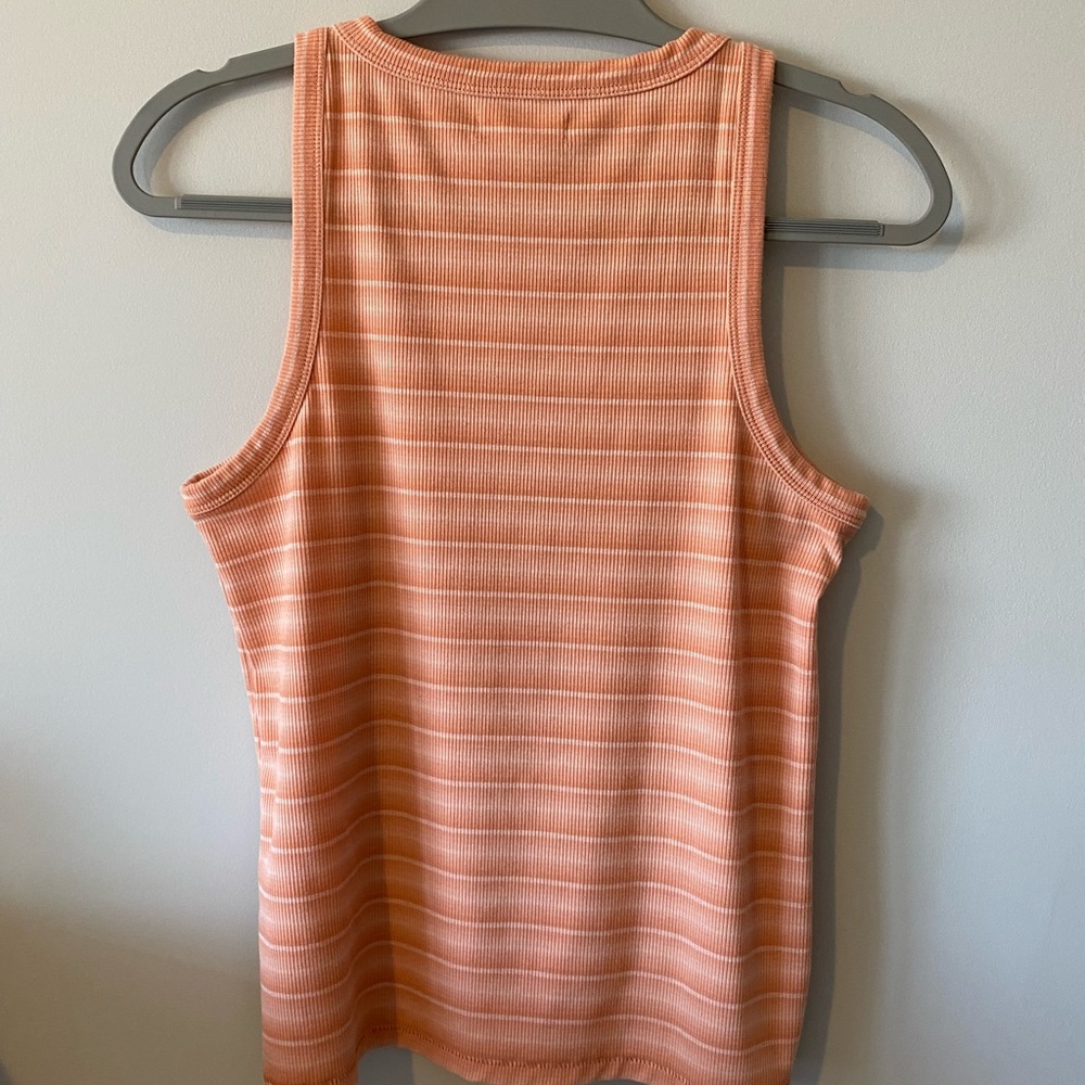 MADEWELL: ribbed westville tank top in pink medium - Picture 8 of 8
